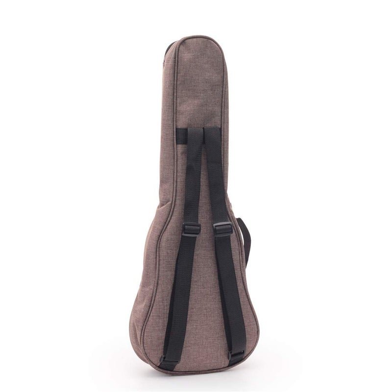 Longteam Linen Simple Ukulele Case 10mm Sponge Portable Waterproof Ukuleles bag Cover Uke gig bag with Accessory Storage Pocket (23 In Concert, Brown) - Image 2